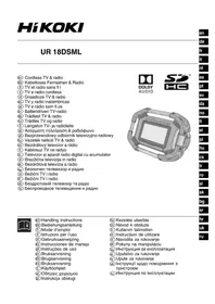 Notice HiKOKI UR18DSML Radio