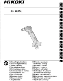 Notice HiKOKI NH18DSL Ciocan