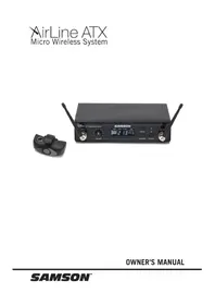 Notice SAMSON AIRLINE AWX Microphone