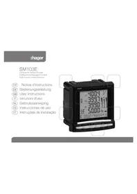 Notice HAGER SM103E Multimeter
