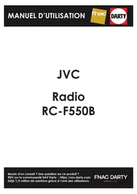 Notice JVC RC-F550B Radio