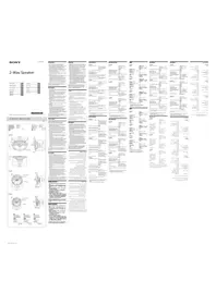 Notice SONY XS-130GS Haut-parleur de voiture