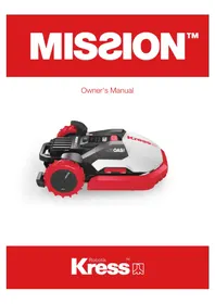 Notice KRESS MISSION MEGA 3000 KR133E Robot mower