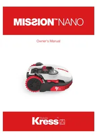 Notice KRESS MISSION NANO 600 KR101E Robot mower