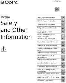 Notice SONY KD-55X80L Телевизор