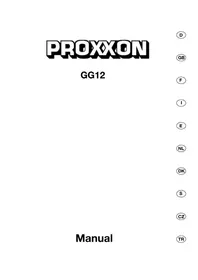 Notice PROXXON GG12 Fraiseuse