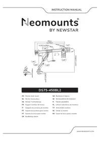 Notice Newstar DS75-450BL2 Support écran plat