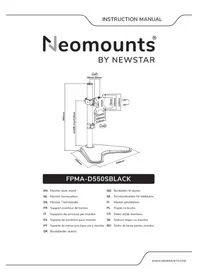 Notice Newstar FPMA-D550SBLACK Support écran plat