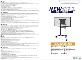Notice Newstar NS-M1250BLACK Meuble TV