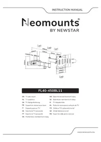 Notice Newstar FL40-450BL Support mural