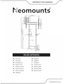 Notice Newstar WL55-875WH1 Support écran plat