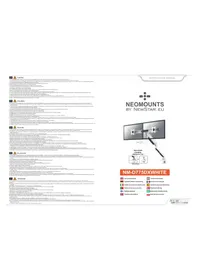 Notice Newstar NM-D775DXWHITE Support écran plat