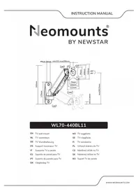 Notice Newstar WL70-440BL11 Meuble TV
