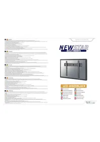 Notice Newstar LED-W600BLACK Support mural