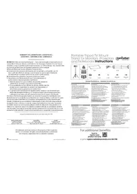 Notice MANHATTAN 461788 Trépied