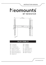 Notice Newstar WL30-350BL14 Support écran plat