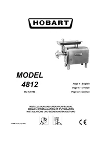 Notice Hobart 4812 Mincer