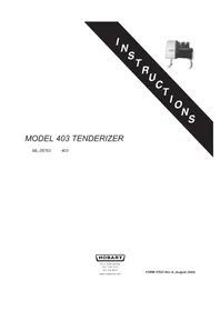 Notice Hobart 403 Mincer