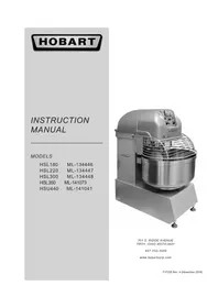 Notice Hobart HSU440 Robot ménager