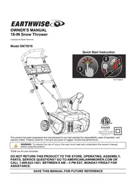 Notice Earthwise SN75018 Souffleur à neige