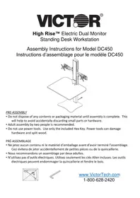 Notice VICTOR HIGH RISE DC450 Bureau