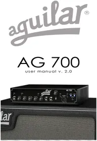 Notice Aguilar AG 700 Ampli guitare