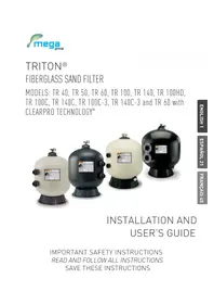Notice Pentair TRITON TR 40 Pompe à eau