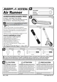 Notice Radio Flyer AIR RUNNER 552 Scooter