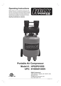 Notice Hulk Power HP02P010SS Compresseur