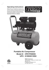 Notice Hulk Power HP01P006SS Compresseur