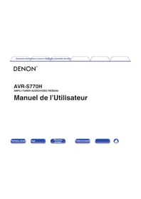 Notice DENON AVR-S770H Récepteur audio-vidéo