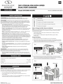 Notice Snow Joe 24VCHRG-HS-DPC Chargeur de piles