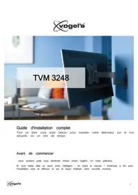 Notice VOGELS TVM 3248 Support des enceintes
