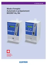 Notice Elektron BICONT 8S Terminal de paiement