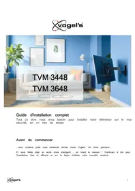 Notice VOGELS TVM 3448 Support des enceintes