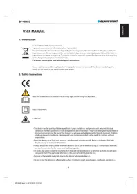Notice BLAUPUNKT BP-GIK03 Skadedjursbekämpning
