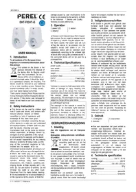 Notice Perel EHT-G équipements de mesure