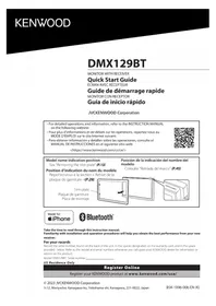 Notice KENWOOD DMX129BT Receptor de audio y vídeo