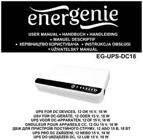 Notice EnerGenie EG-UPS-DC18 Alimentation d'énergie non interruptible