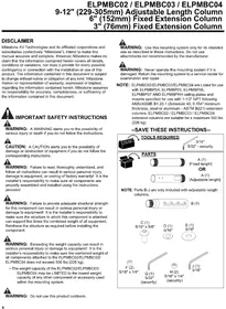 Notice EPSON ELPMBC03 Vidéoprojecteur