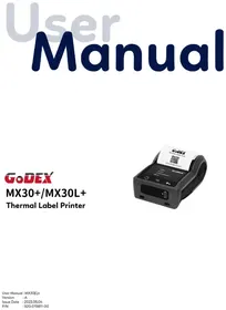 Notice Godex MX30+ Imprimante