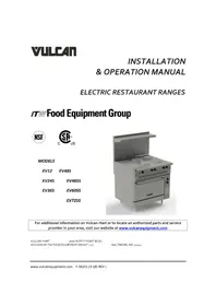Notice Vulcan EV36S-3HT Cooker