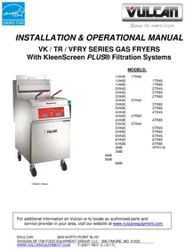 Notice Vulcan TR65 Friteuse