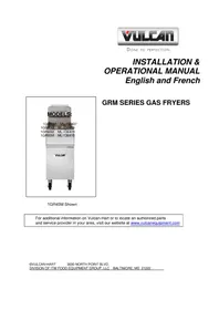 Notice Vulcan GR45 Friteuse