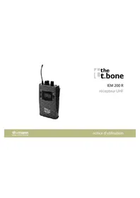 Notice the t.bone IEM 200 R Bouchon d'oreille