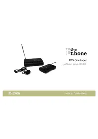 Notice the t.bone TWS ONE LAPEL Microphone