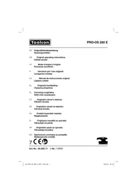 Notice Toolson PRO-OS 280 E Ponceuse