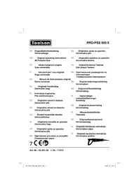 Notice Toolson PRO-PSS 900 E Scie