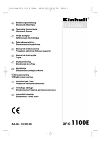 Notice Global OF-G 1100E Fresatrice