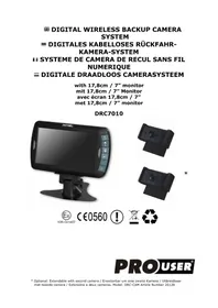 Notice Pro-User DRC7010 Dashcam